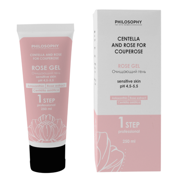 Очищающий гель для чувствительной кожи / Philosophy Centella and Rose for Couperose