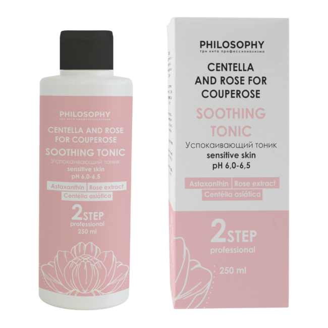Успокаивающий тоник для чувствительной кожи / Philosophy Centella and Rose for Couperose