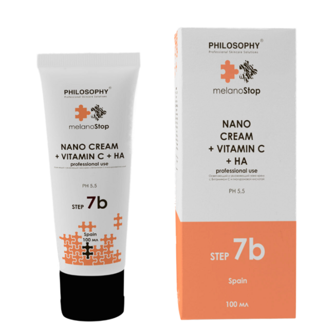 Осветляющий и увлажняющий нано-крем с витамином С и гиалуроновой кислотой / Philosophy Nano Cream + Vitamin C + HA