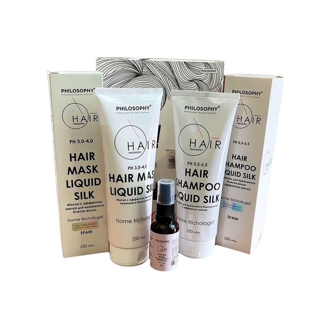 Набор Philosophy Perfect Hair Trichologist Liquid Silk
