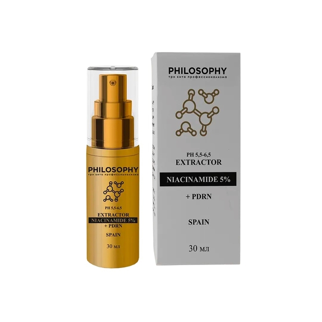 ЭКСТРАКТОР НИАЦИНАМИД 5% + PDRN ДЛЯ ВСЕХ ТИПОВ КОЖИ PHILOSOPHY EXTRACTOR