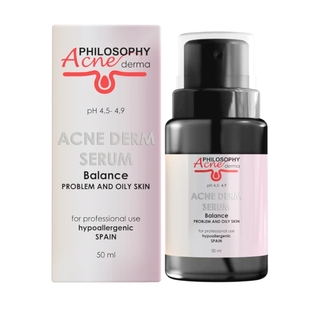 Янтарная сыворотка для проблемной и жирной кожи / TM Philosophy Acne Derm Serum