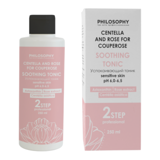 Успокаивающий тоник для чувствительной кожи / Philosophy Centella and Rose for Couperose